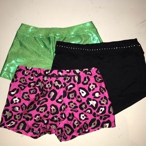 5 Dance/Gymnastics Shorts Variety